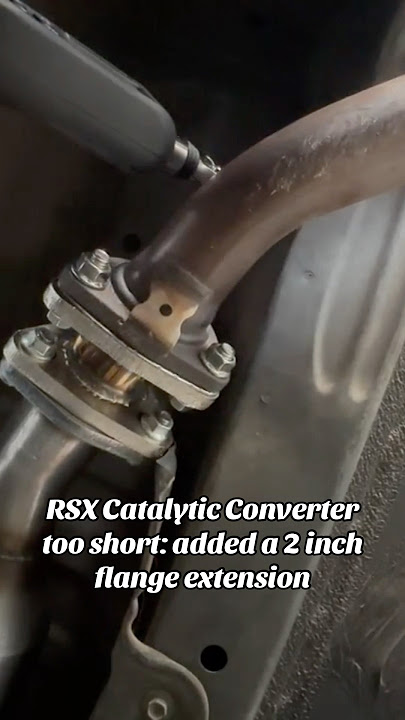 RSX Type S Magnaflow Catalytic Converter too short: add 2 inch flange extension #dc5 #rsx #acurarsx