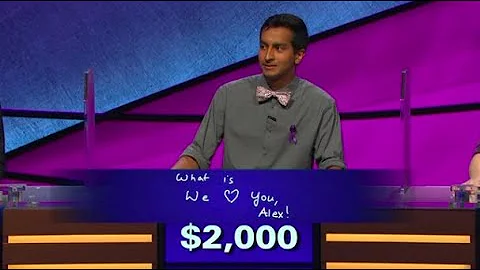 'We love you, Alex:' Alex Trebek gets emotional over 'Jeopardy!' contestant's answer