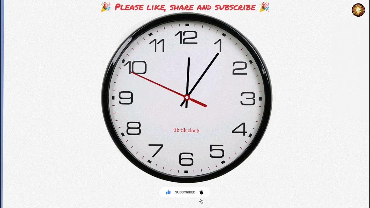 10 minutes analog clock timer YouTube