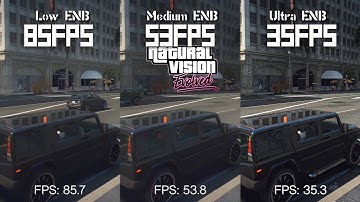 GTA V NVE (ENB Comparison) - Low ENB vs Medium ENB vs Ultra ENB Benchmark Comparison i7 8700k+1060!