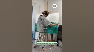 Caribbean beach painting tutorial Part 1 🏝💙 #arttutorial #artpainting #paintingtimelapse #artwork