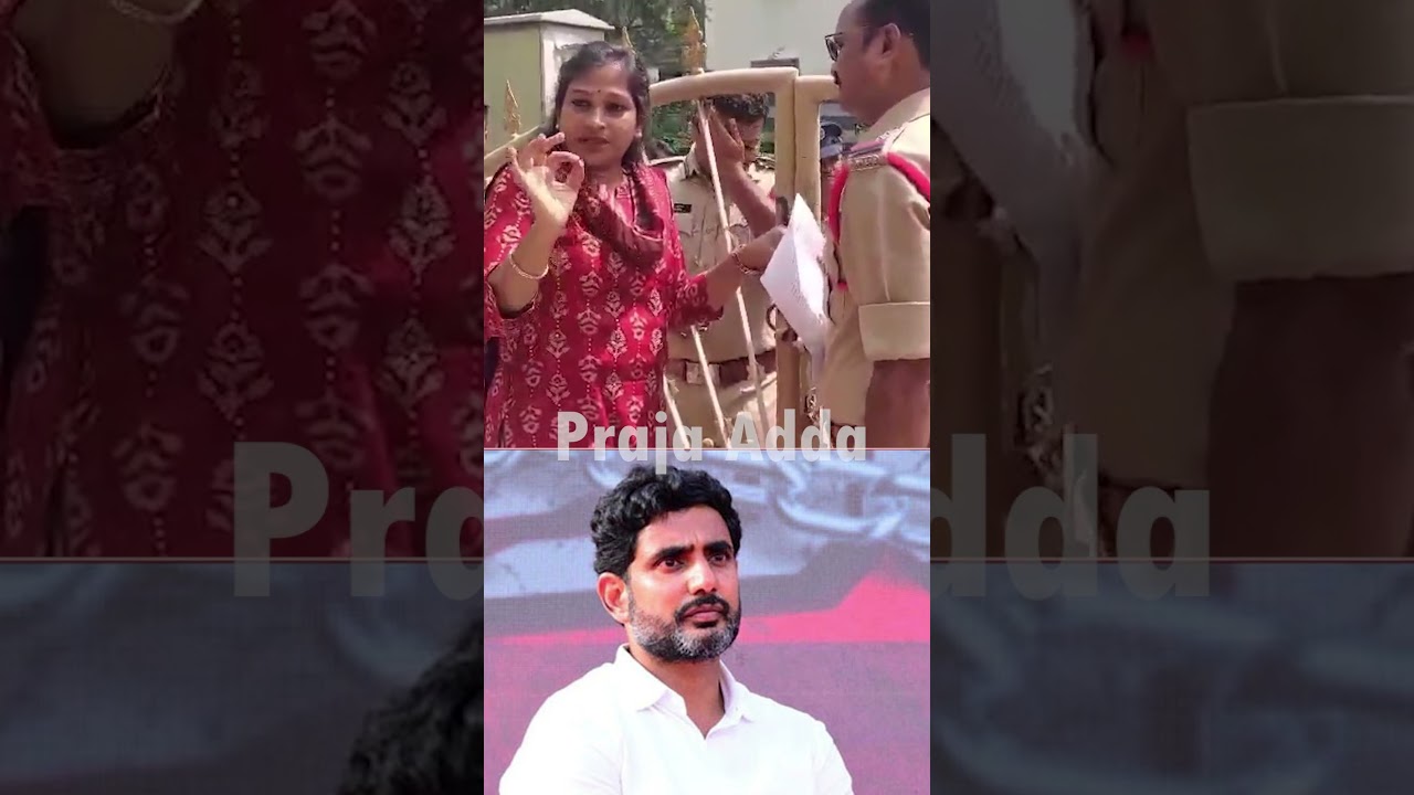 TDP Leader Anitha Fire On Police His House Arrest | 