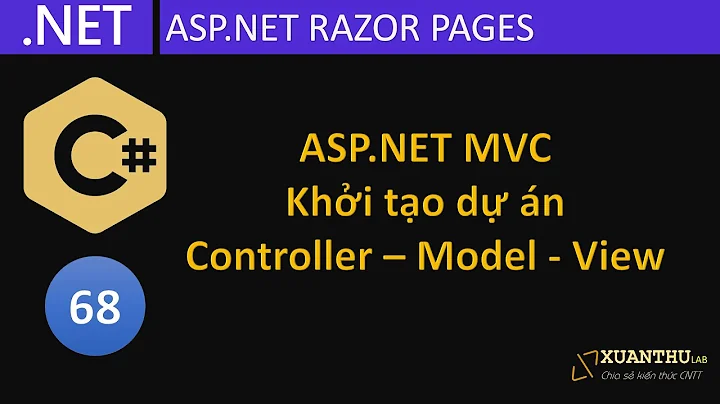 CS68 (Lập trình ASP.NET MVC 01) Tạo dự án ứng dụng web mô hình MVC, tìm hiểu Controller, View, Model