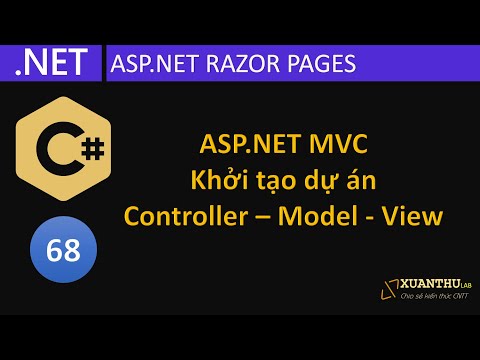 CS68 (Lập trình ASP.NET MVC 01) Tạo dự án ứng dụng web mô hình MVC, tìm hiểu Controller, View, Model