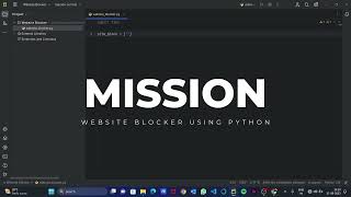 Website Blocker and Unblocker using Python in simple way