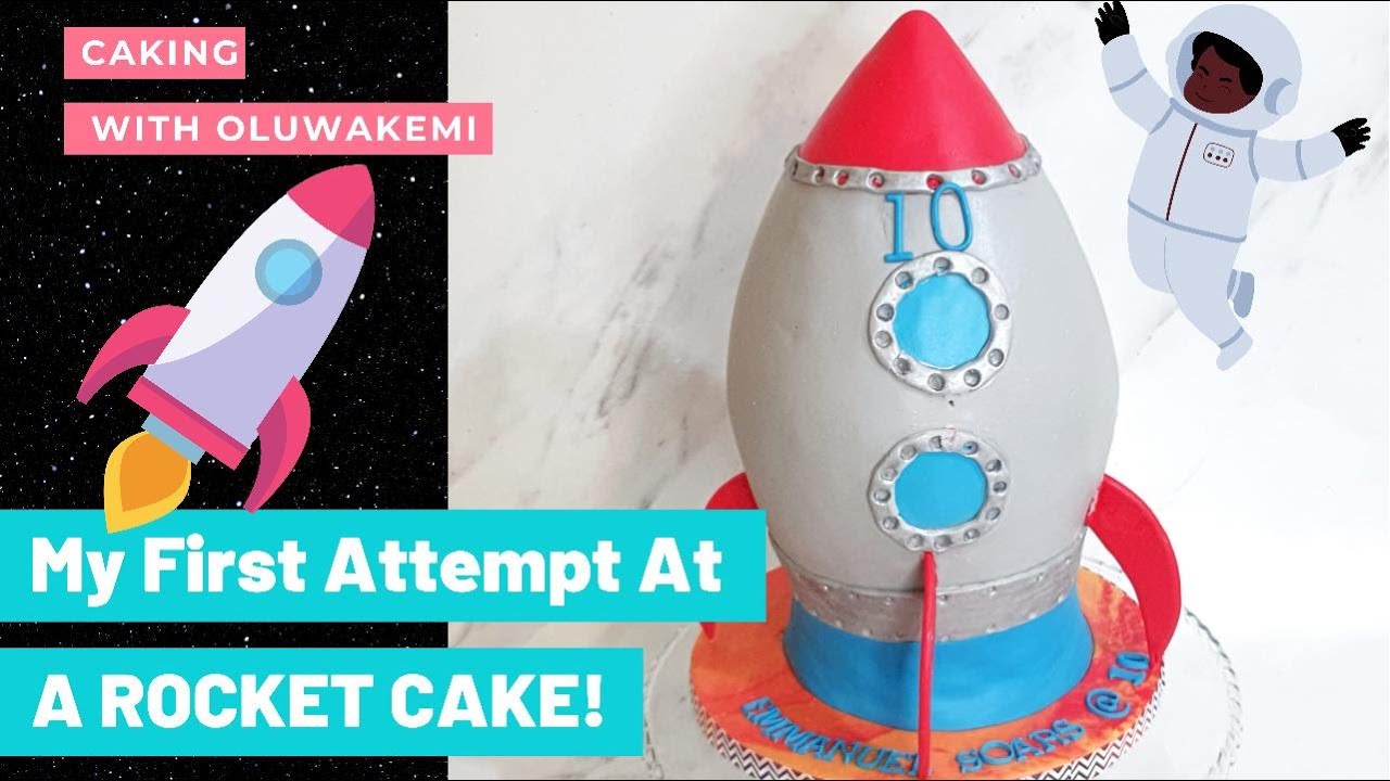 How I created my Space Rocket 🚀 Cake