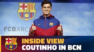 [BEHIND THE SCENES] Coutinho's first day at Barça