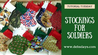 Make Homemade Christmas Stockings for the Stockings for Soldiers Organization
