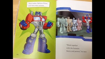 Transformers Rescue Bots Reading Adventures Book 6: Team of Heroes Read Aloud