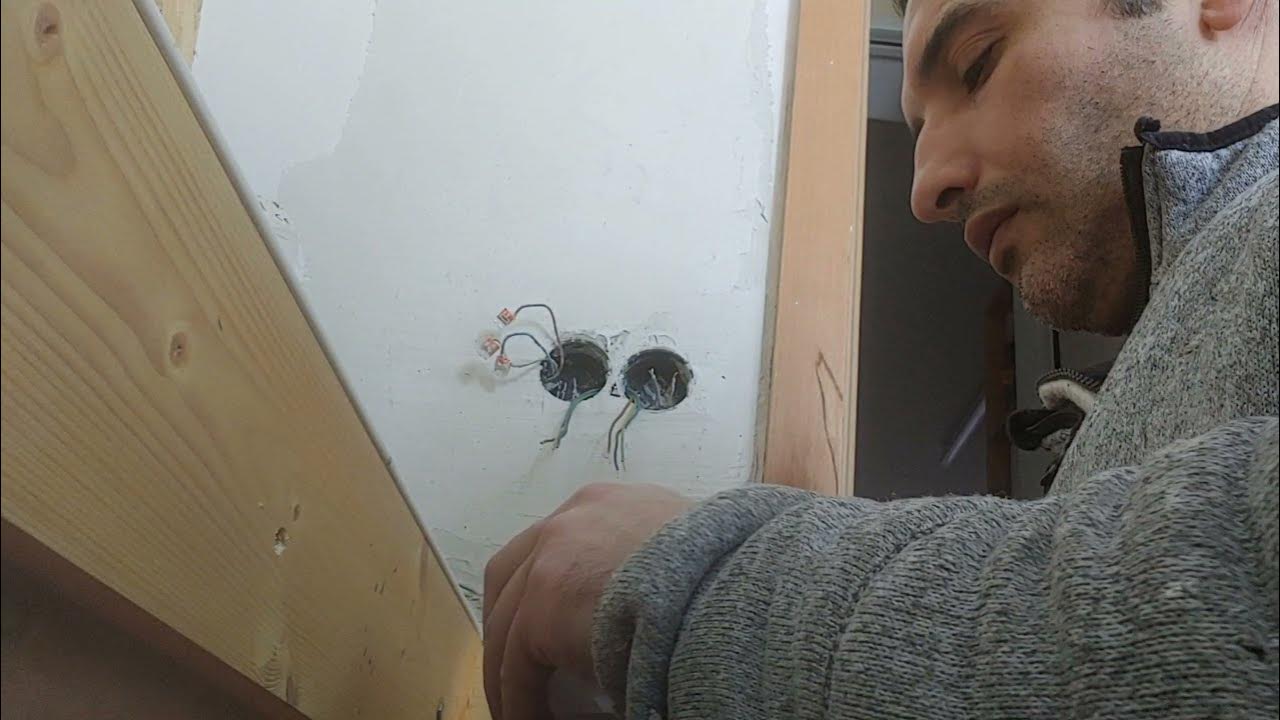 Teil 1 sanieren .kabeln verlegen .decke abhängen . Steckdosen.Einbauspots .lüfter installieren