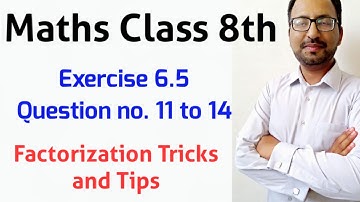 Unit 6 Exe 6.5 Question 11 to 14 I How to Factorize Algebraic Expression by using Formula II Class 8