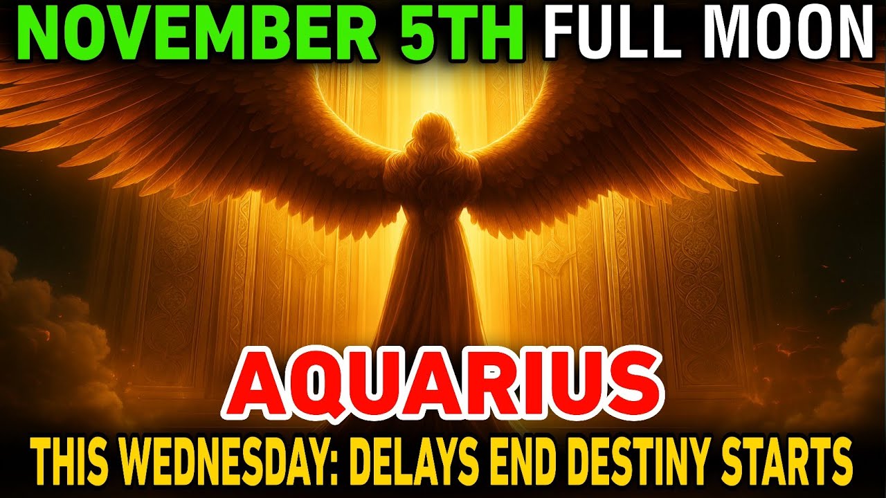 AQUARIUS ♒ — November 5 Supermoon Portal | The Night Heaven Rewrites Your Destiny 🌕✨