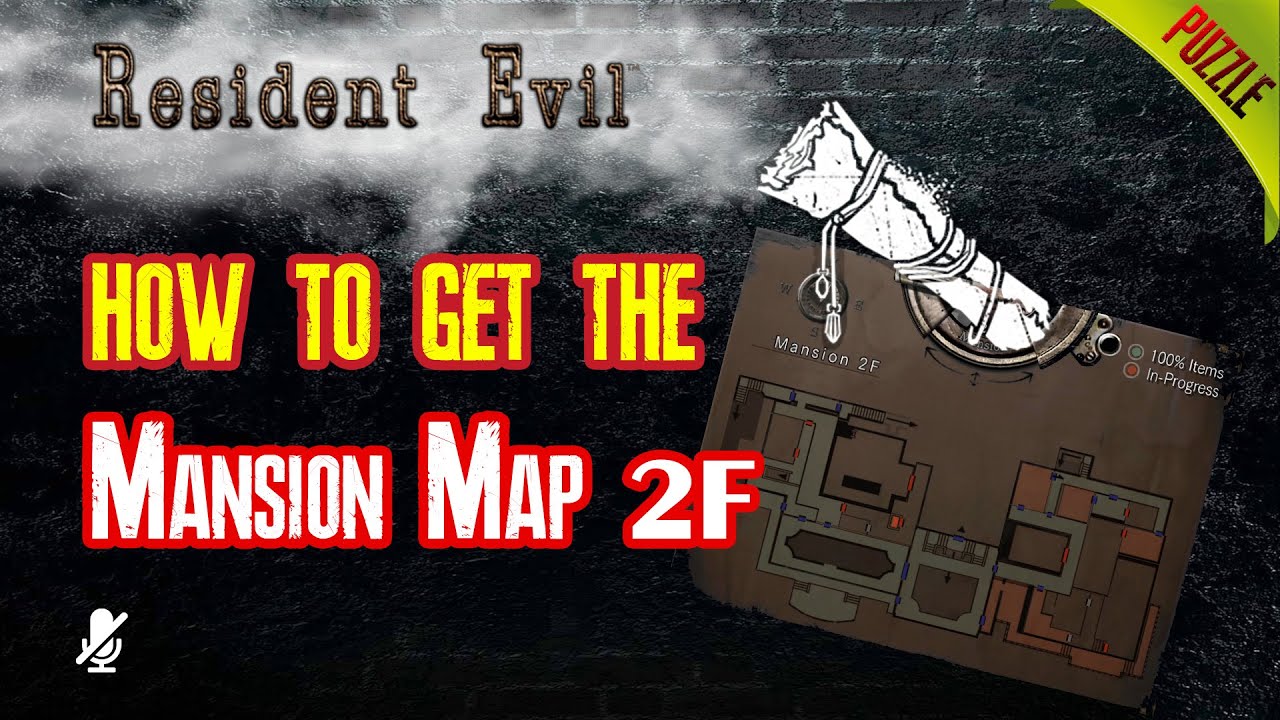 [Puzzle] Resident Evil 1 How to get Mansion Map 2F (แผนที่ชั้น) 3