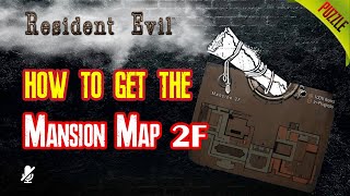 [Puzzle] Resident Evil 1 - How to get Mansion Map 2F (แผนที่ชั้น)  #3  | [Whipsunova]