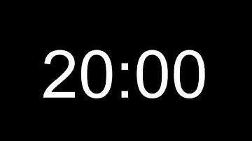 Basic 20 Minutes silent countdown + end beep buzzer