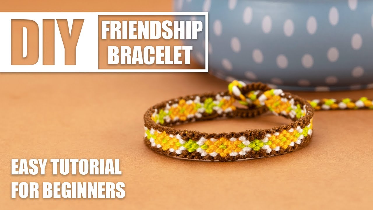 Flower Diamonds Thin Border Cute Chevron Macrame Friendship Bracelets ...