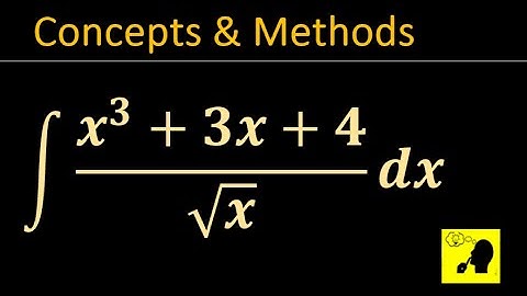 Integrate (x^3+3x+4)/(sqrtx) dx  || Integrate (x^3+3x+4)/(sqrt x) dx