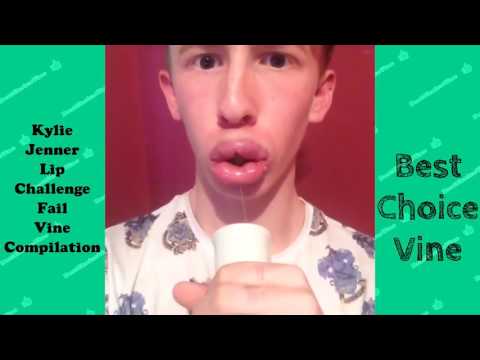 Kylie Jenner Lip Challenge Fail Vine Compilation   Shot Glass   BestChoiceVine
