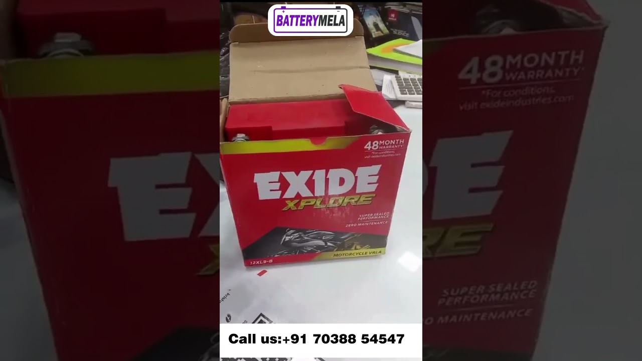 Exide bike battery for ktm, apacha,splender,platina,avenger