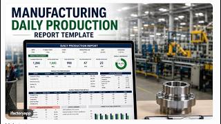 Daily & Monthly Production Report in Excel | Garment & Manufacturing Industry