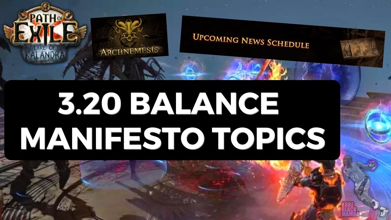 [PoE 3.20] Full Archnemesis and Loot Rework? - GGG Announces 3.20 Balance Topics