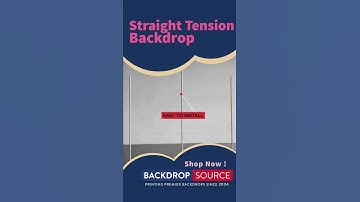 Straight Tension Fabric Media Wall | Backdropsource #shorts #diy