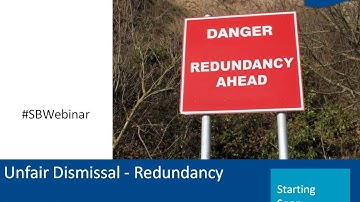 Unfair Dismissal: Redundancy 4 of 4