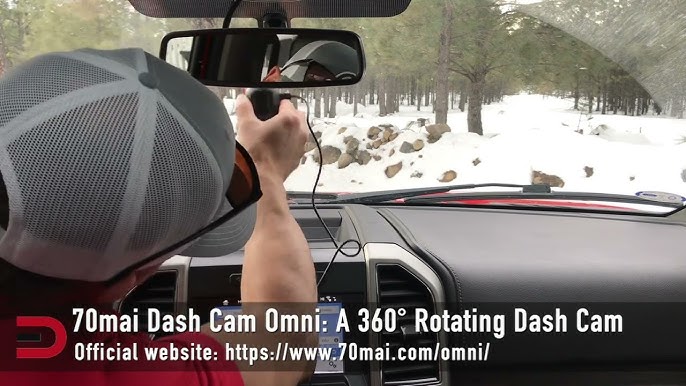 70mai Dash Cam Omni, Rotation 360°, Vision Nocturne supérieure, eMMC 128  Go, Enregistrement en accéléré, Mode stationnement 24 h/24, détection de  Mouvement par IA,1080p, GPS, contrôle par Application : : High-Tech