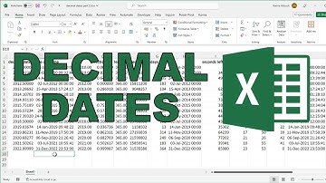 How to convert decimal dates into date and time in excel