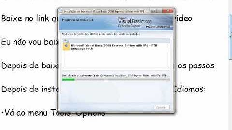 Como traduzir Visual Basic 2008 Express Edition