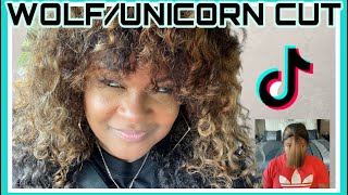 UNICORN/WOLF CUT TUTORIAL ON CURLY HAIR| HOW TO CUT LAYERS IN NATURAL HAIR|all things arrie