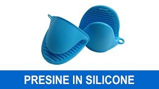 2 Presine In Silicone Flessibili E Antiscivolo – Resistenti Al Calore Fino A 230°C, Con Foro Per Appendere, Beige E Marrone