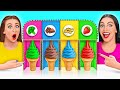 Tantangan Makanan Asli vs Es Krim #2 Multi Do Fun Challenge