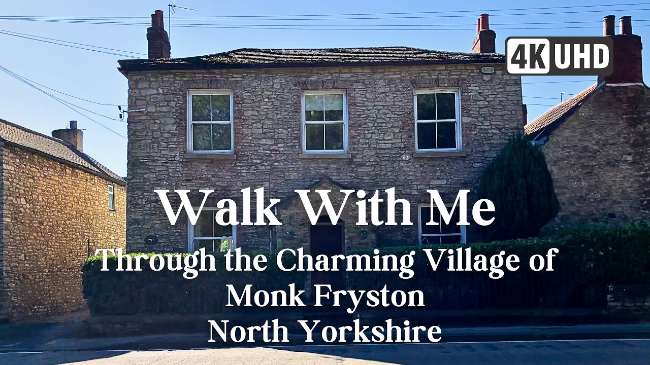 Sunny Morning Walk Through Monk Fryston Village | North Yorkshire Walking Tour