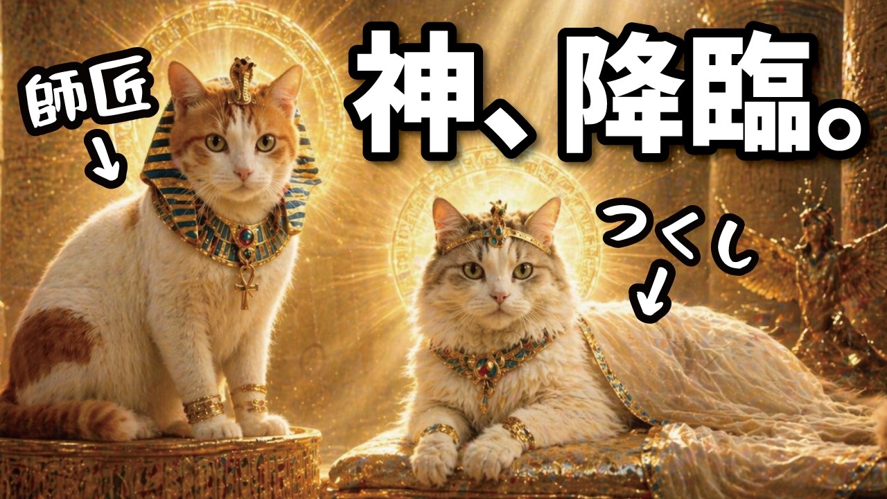 Experiment] Apparently, playing Egyptian music to cats can revive