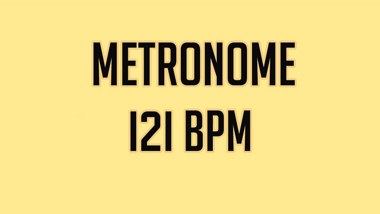 METRÔNOMO 121 BPM (METRONOME) - YouTube