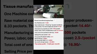 Tissue manufacturing business