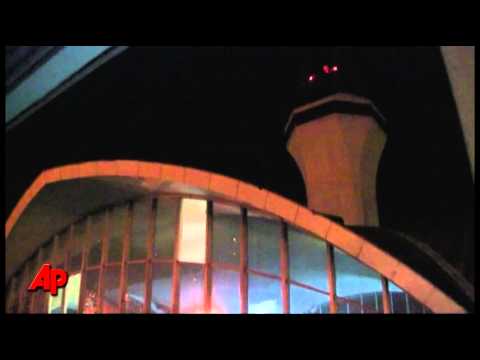 Raw Video: Tornado Hits St. Louis Airport