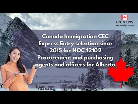 CEC Express Entry  for NOC 12102 Procurement and purchasing agents and officers for Alberta (2015)