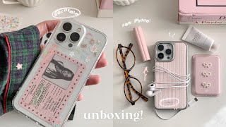 daily vlog🙇🏻‍♀️⭐️ : unboxing , new phone , cute phone case 👀🎀