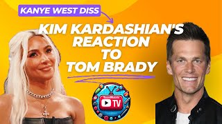 Kim Kardashian's Reaction to Tom Brady's Kanye West Diss #kimkardashian  #tombrady #kanyewest