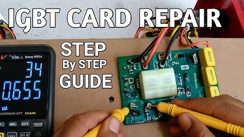 IGBT Card Repair in Welding Machine | Fix No Output Problem Easily!