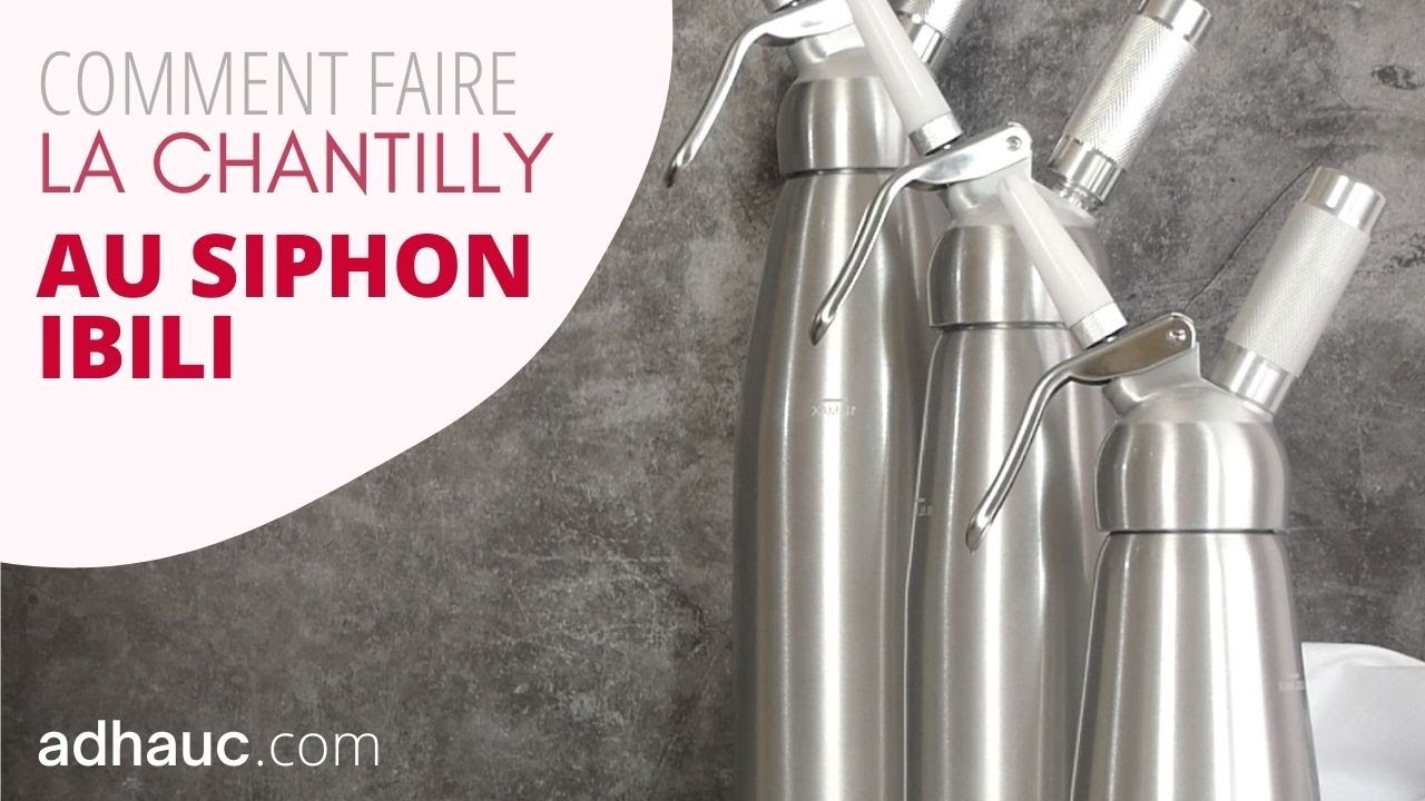RECETTE Siphon EPISODE #1 - Comment faire de la chantilly avec un siphon chaud/froid Ibili ?
