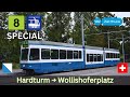 🇨🇭Züri-Fäscht 2023 SPECIAL: VBZ Tramlinie 8 | Hardturm - Wollishoferplatz