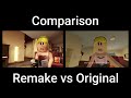 Babysitter farts original vs remake comparison