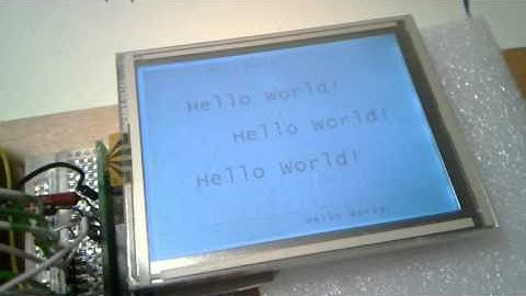 Powertip 320x240 LCD S1D13700 connected to Arduino using a parallel 8 bit direct connection