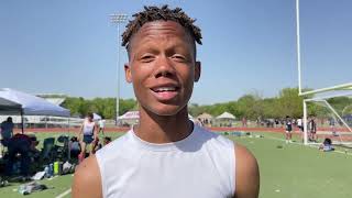 Darian Interview w/ MileSplit TX. April 8, 2022