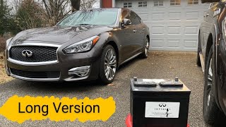 Battery Replacement. FULL, Real Time Video. Infiniti Q70 M37 M56