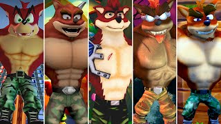 Evolution of Crunch Bandicoot in Crash Bandicoot Games