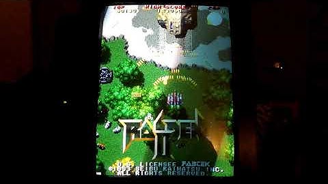 Raiden 2 - rpi / pi2scart / crt running in genuine 55,4hz, recorded in 60hz